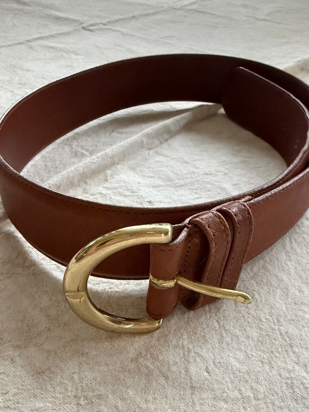 Vintage Coach Belt - British Tan
